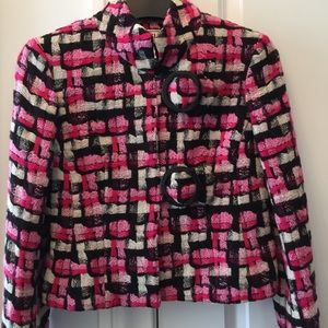 Carlisle Woven Pink & Black Plaid Jacket